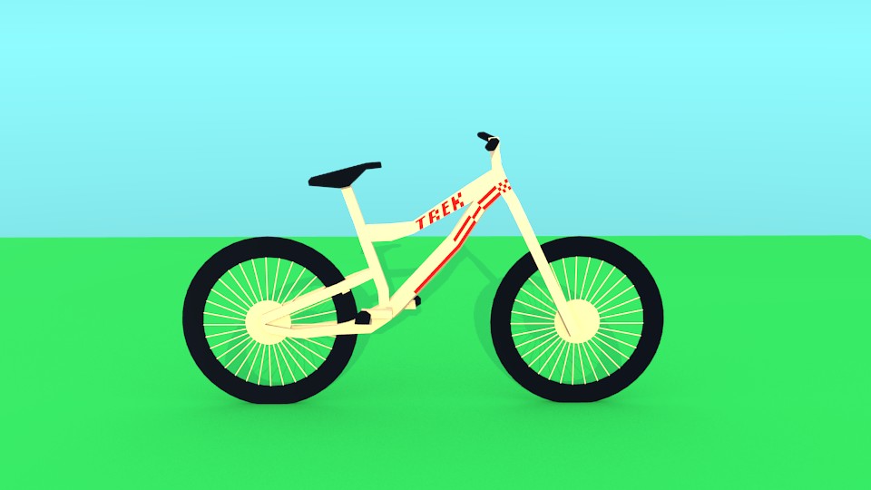Low poly mountain bike preview image 1